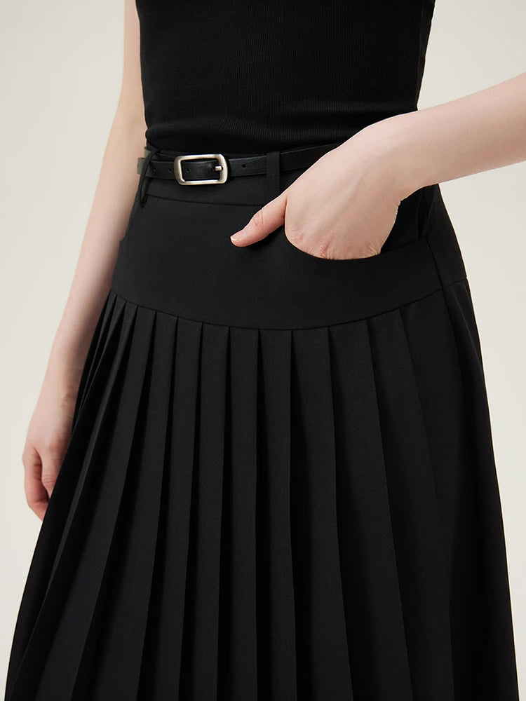 Modern Collegiate Charm: FSLE Tailored Blazer and A-Line Skirt Suit Se