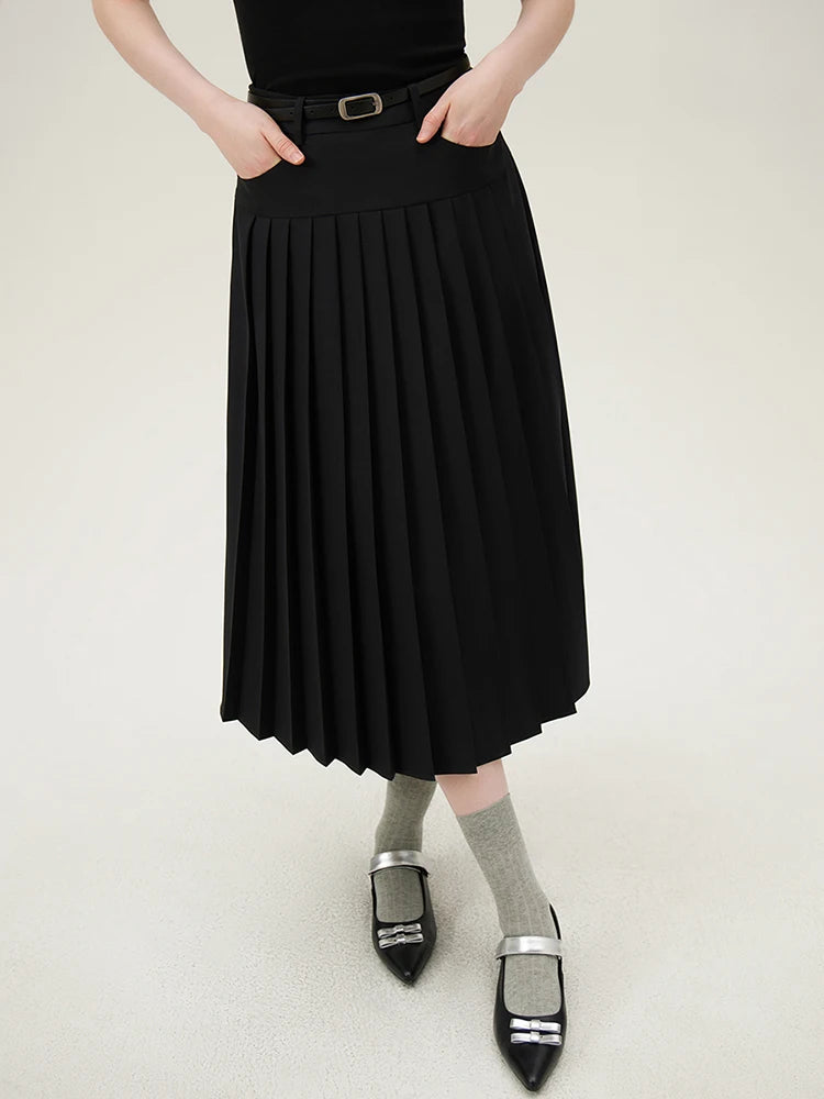 Modern Collegiate Charm: FSLE Tailored Blazer and A-Line Skirt Suit Se