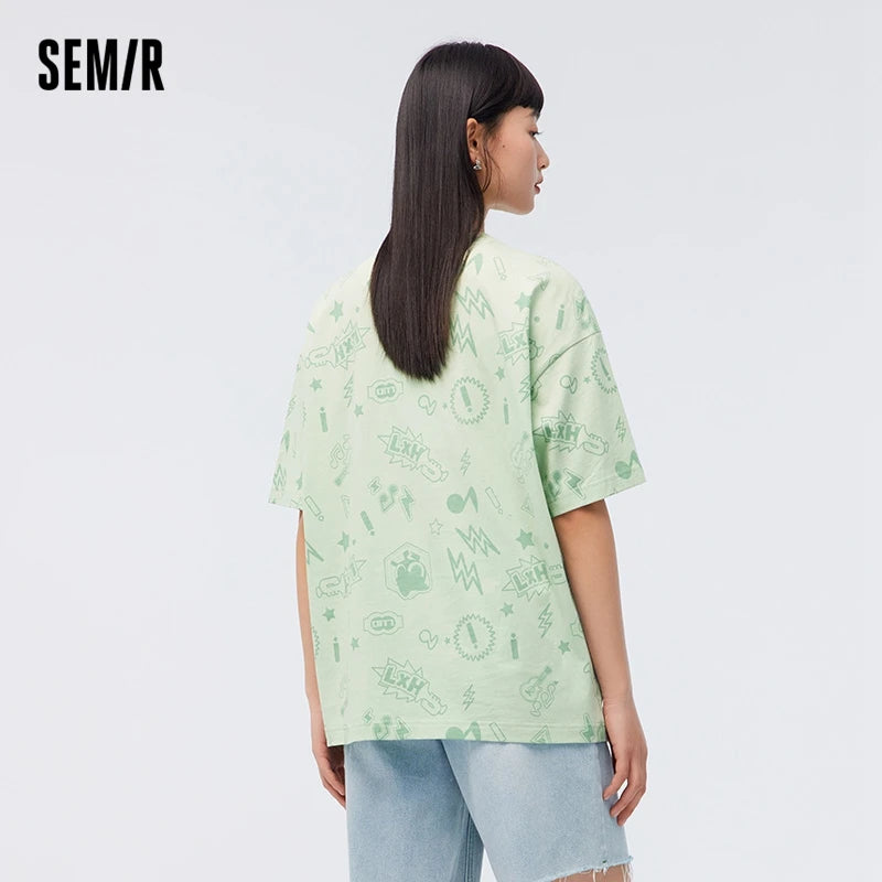 emir Oversized Print Summer Tee